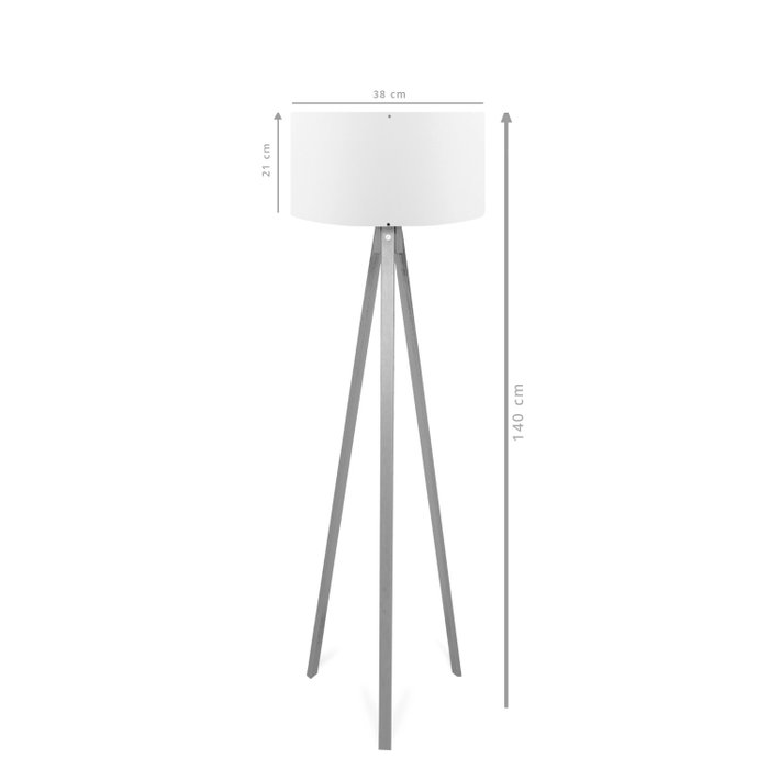 Opviq Lámpara de pie Gris AYD - 2424 Opviq Lámpara de pie Gris AYD - 2424